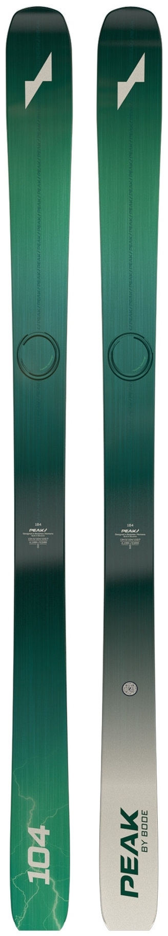 

Новые лыжи Peak 104 от Bode Skis, 2024 год, длина 184 см
