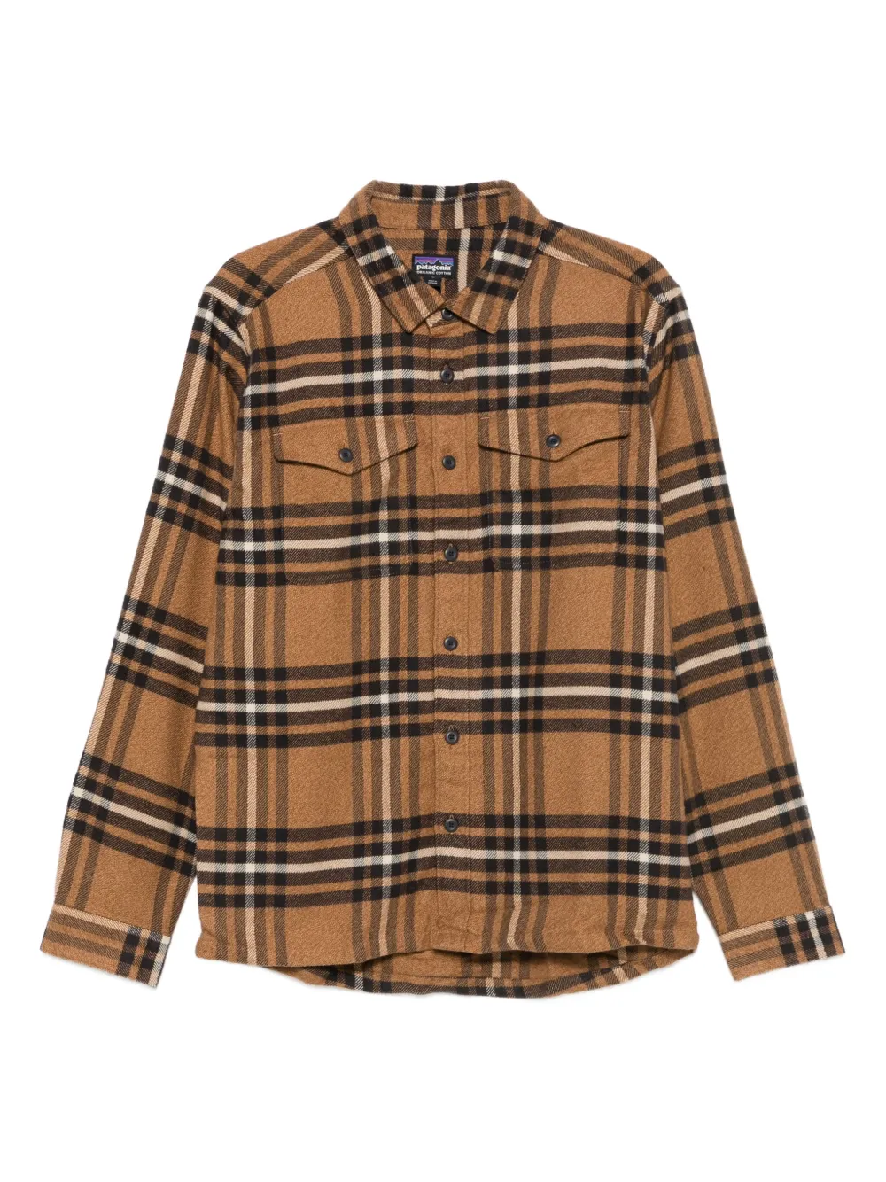 

Рубашка из органического хлопка в клетку Patagonia, коричневый