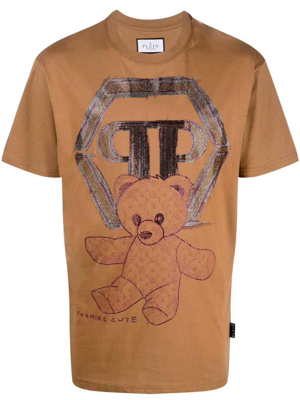 

Футболка с принтом Philipp Plein, коричневый