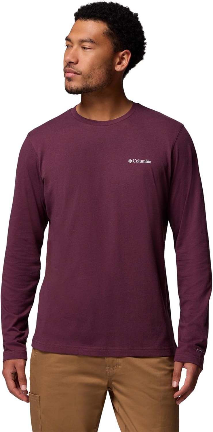 

Мужская футболка с длинным рукавом Columbia Thistletown Hills, Rich Wine Heather