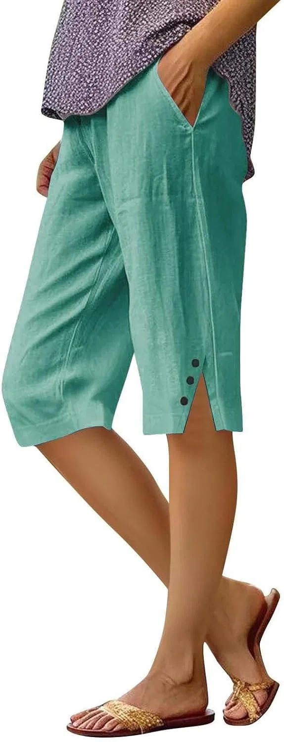Шорты Active High Waisted Bermuda, Generic, B-sky Blue
