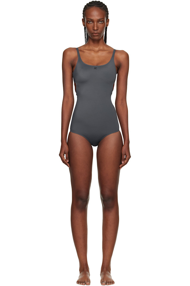 

Courrèges Серый купальник с вырезами