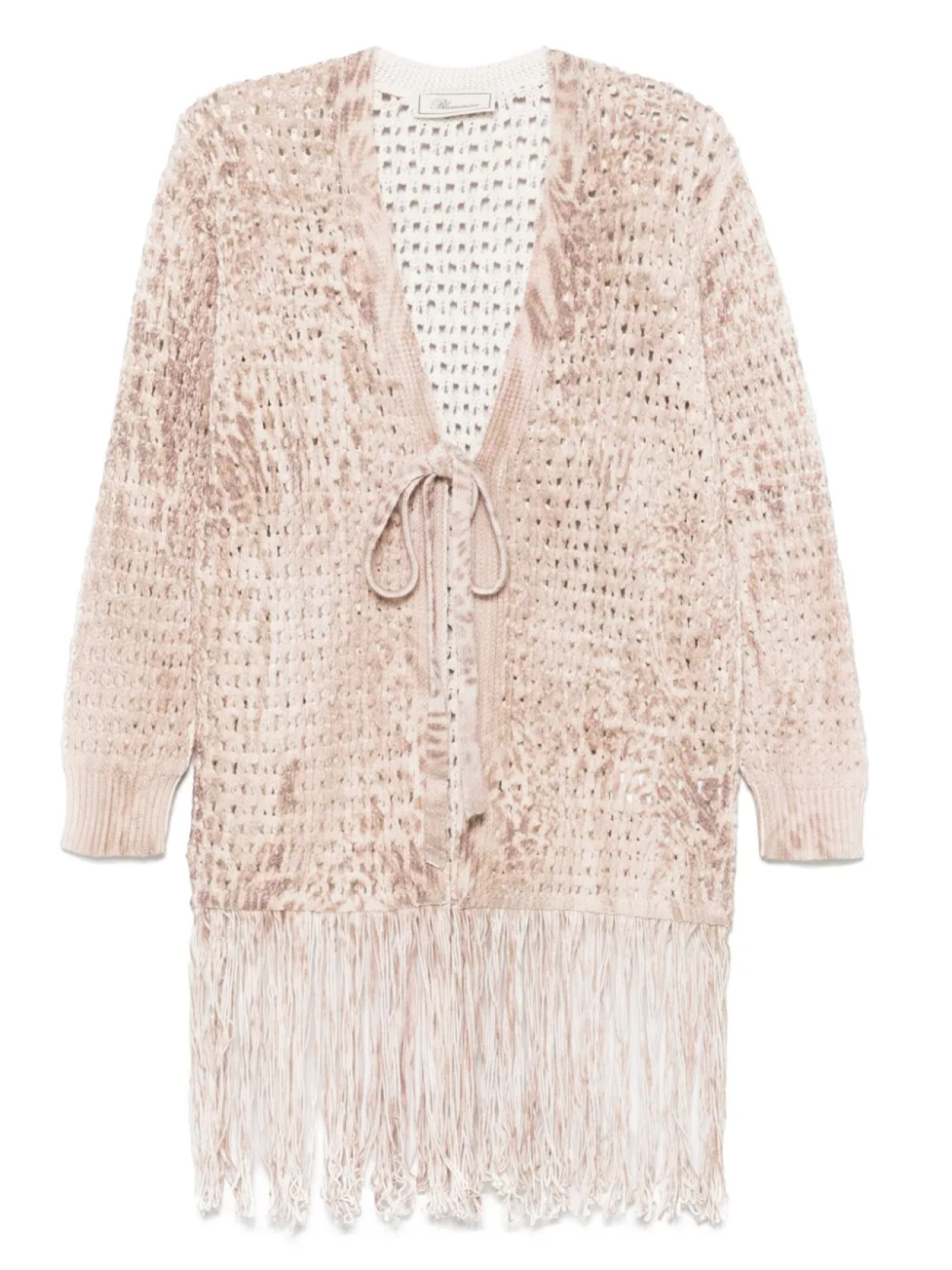 

Кардиган рыхлой вязки Blumarine, нейтральный