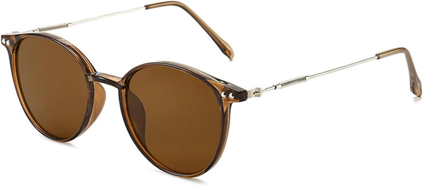 

Винтажные круглые солнцезащитные очки Helena для мужчин и женщин, 2024 год, роскошная классическая металлическая оправа, синие солнцезащитные очки для мужчин, защита от ультрафиолета UV400, C10