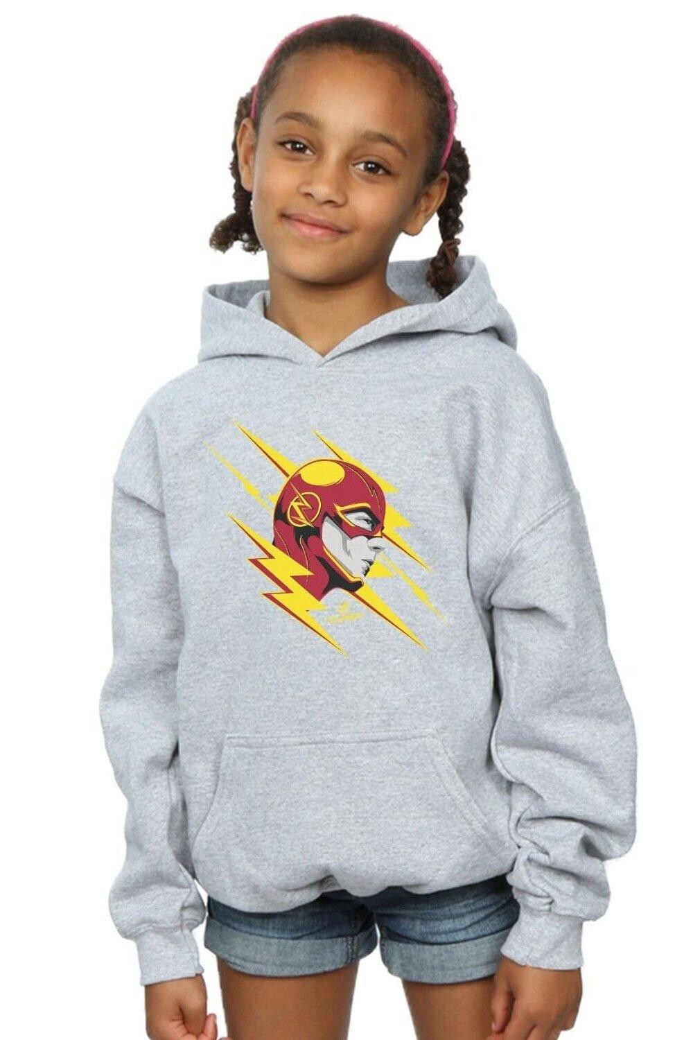 

Толстовка с портретом Flash Lightning DC Comics, серый