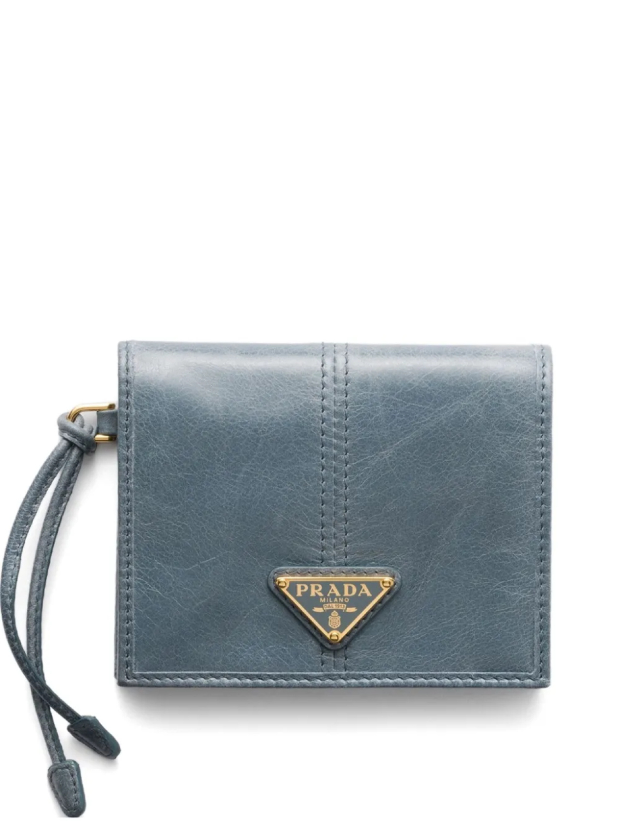 

Маленький кожаный кошелек Prada, синий