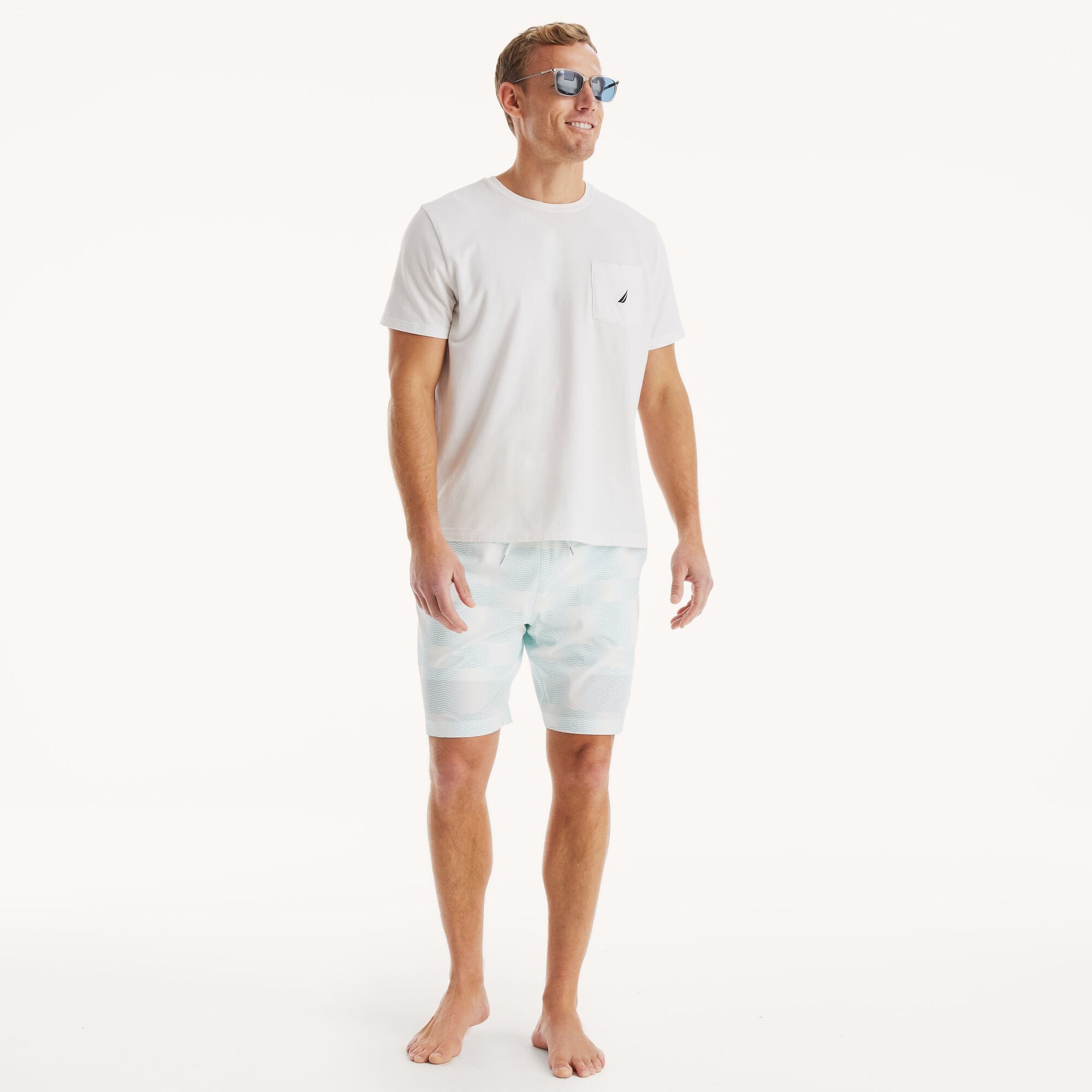 

Мужские пляжные шорты Nautica, цвет bright white