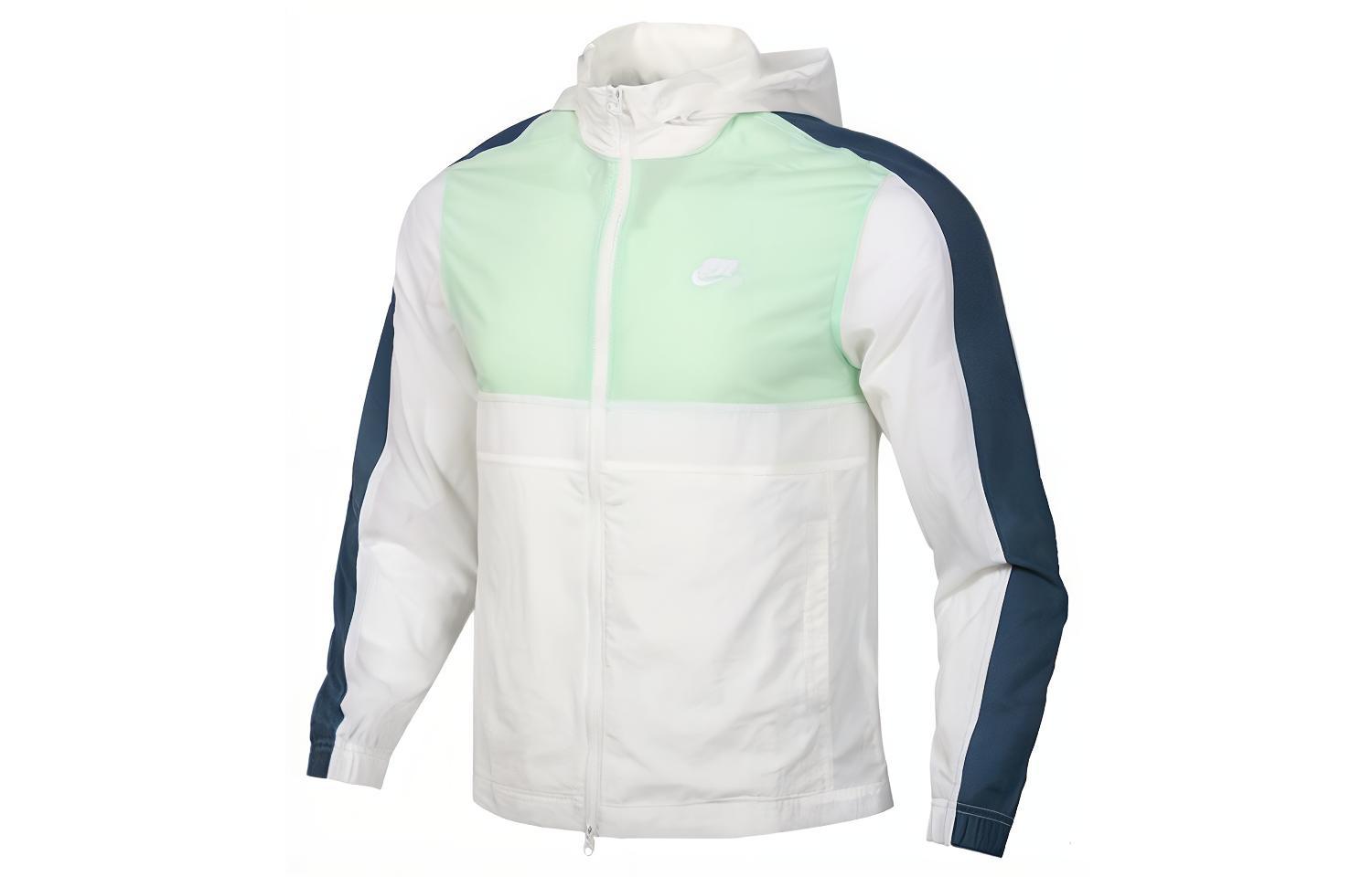 

Куртка мужская бело-зеленая Nike, Зеленый, Куртка мужская бело-зеленая Nike