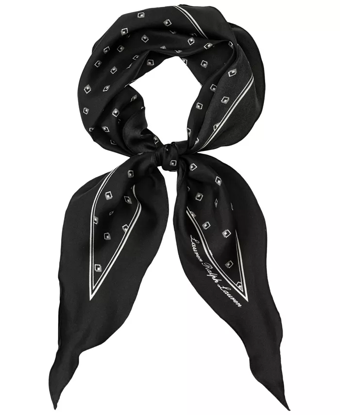 

Шарф Geo Small Diamond Lauren Ralph Lauren, черный