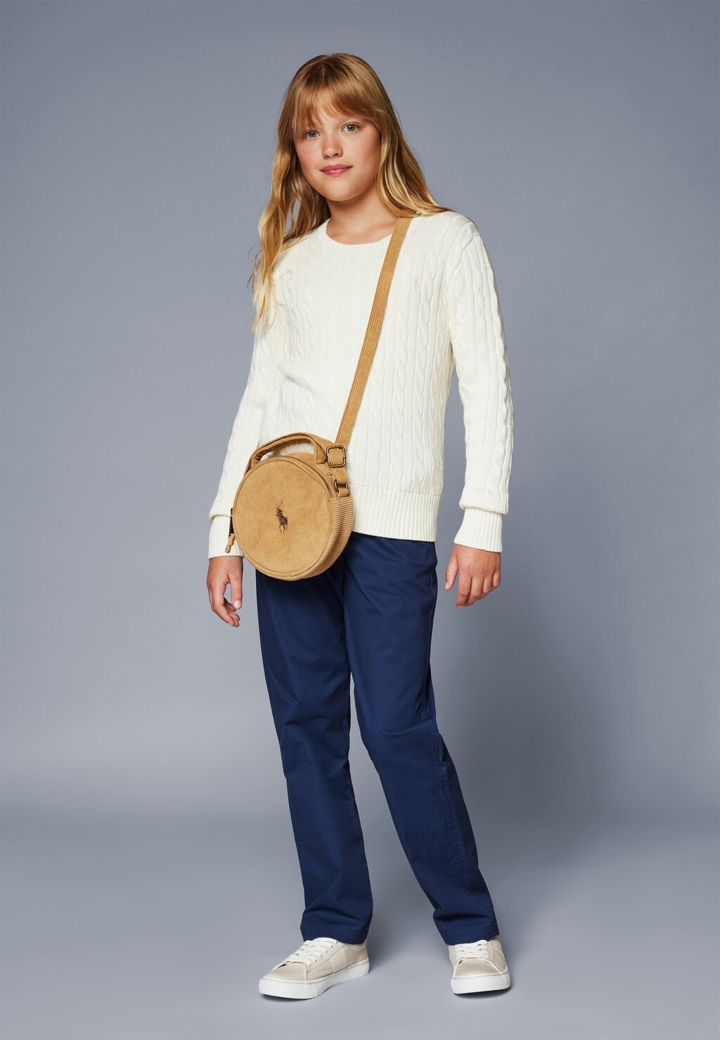 Вязаный свитер CABLE-KNIT COTTON JUMPER Ralph Lauren, белый — фото 2