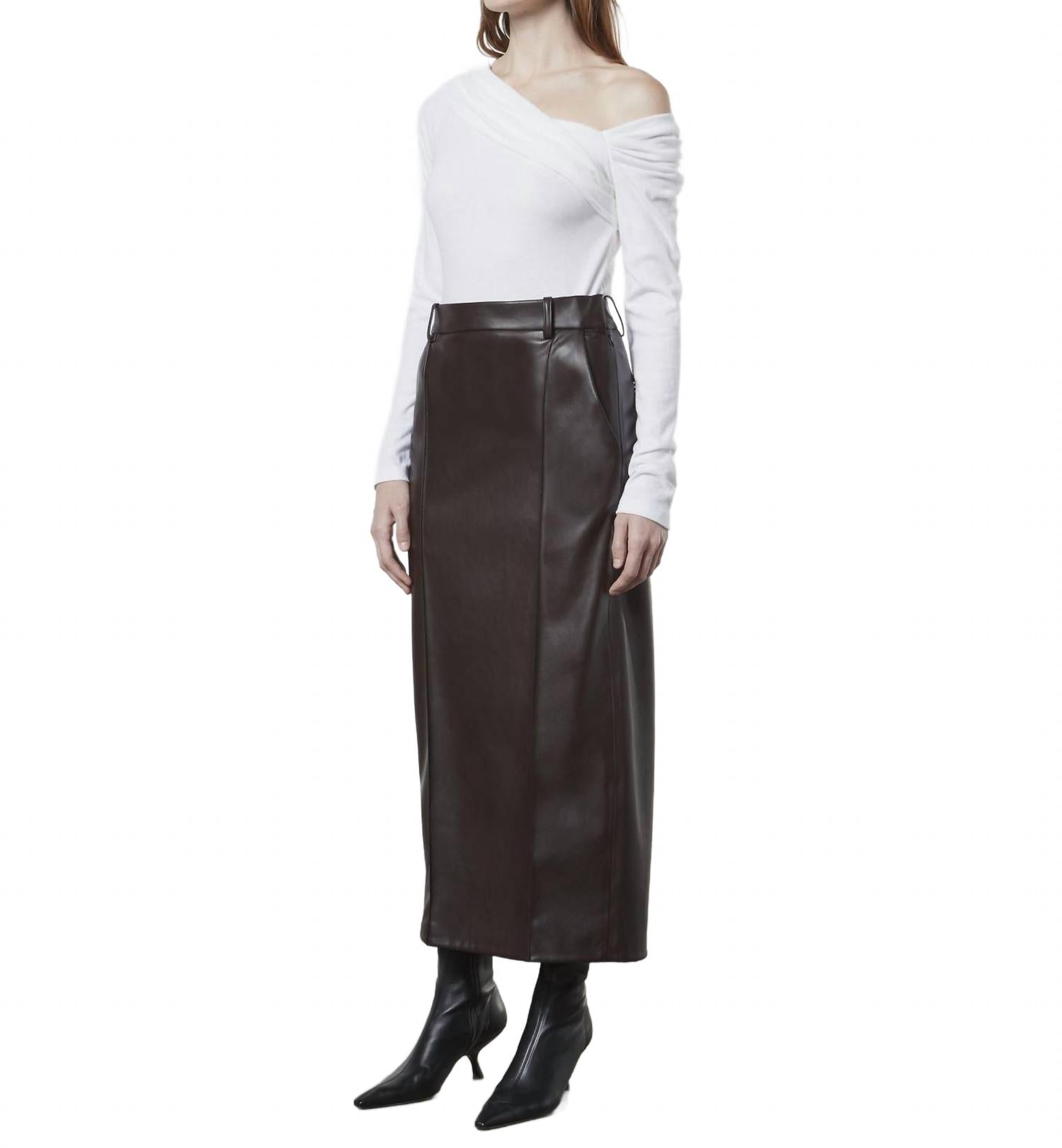 

Кашемировый топ с драпировкой на одно плечо белого цвета Enza Costa