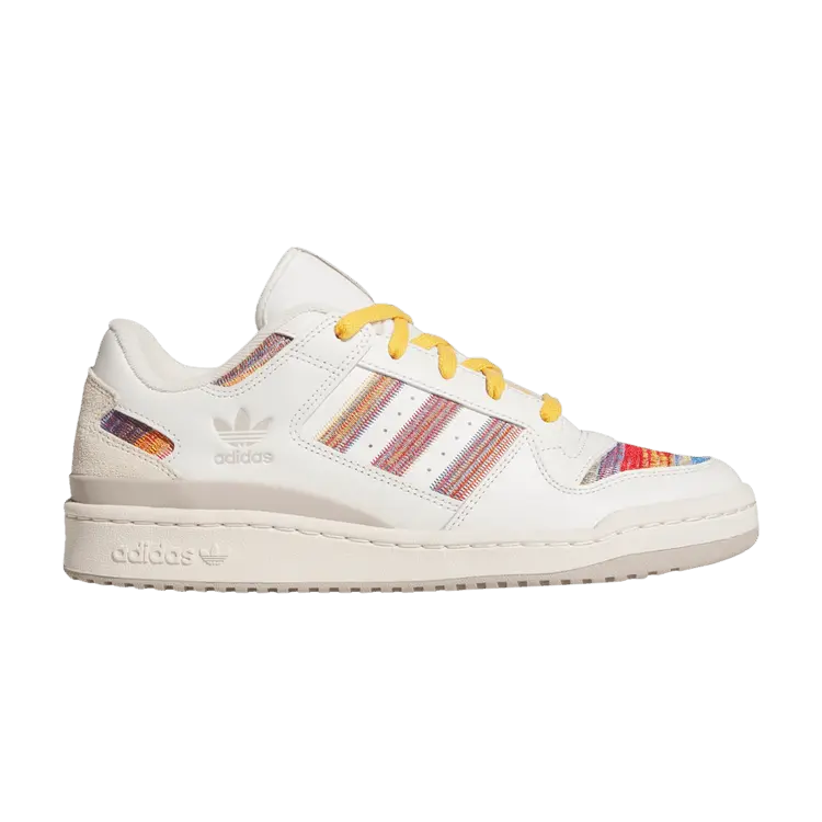 

Кроссовки adidas Forum Low CL 'Serape Pack - White Scarlet Blue Bird', белый