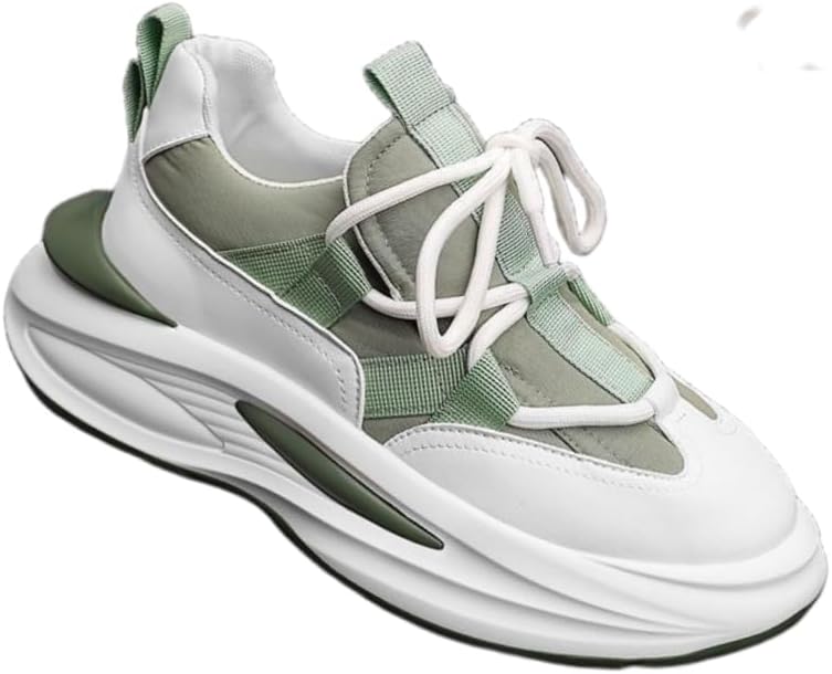 

Мужские повседневные спортивные кроссовки - верх из дышащей ткани, всепогодные кроссовки, закругленный носок, шнуровка Hoalox, зеленый