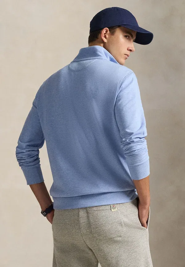 Свитер с четверть-застежкой Polo Ralph Lauren, цвет вересковый остров — фото 3