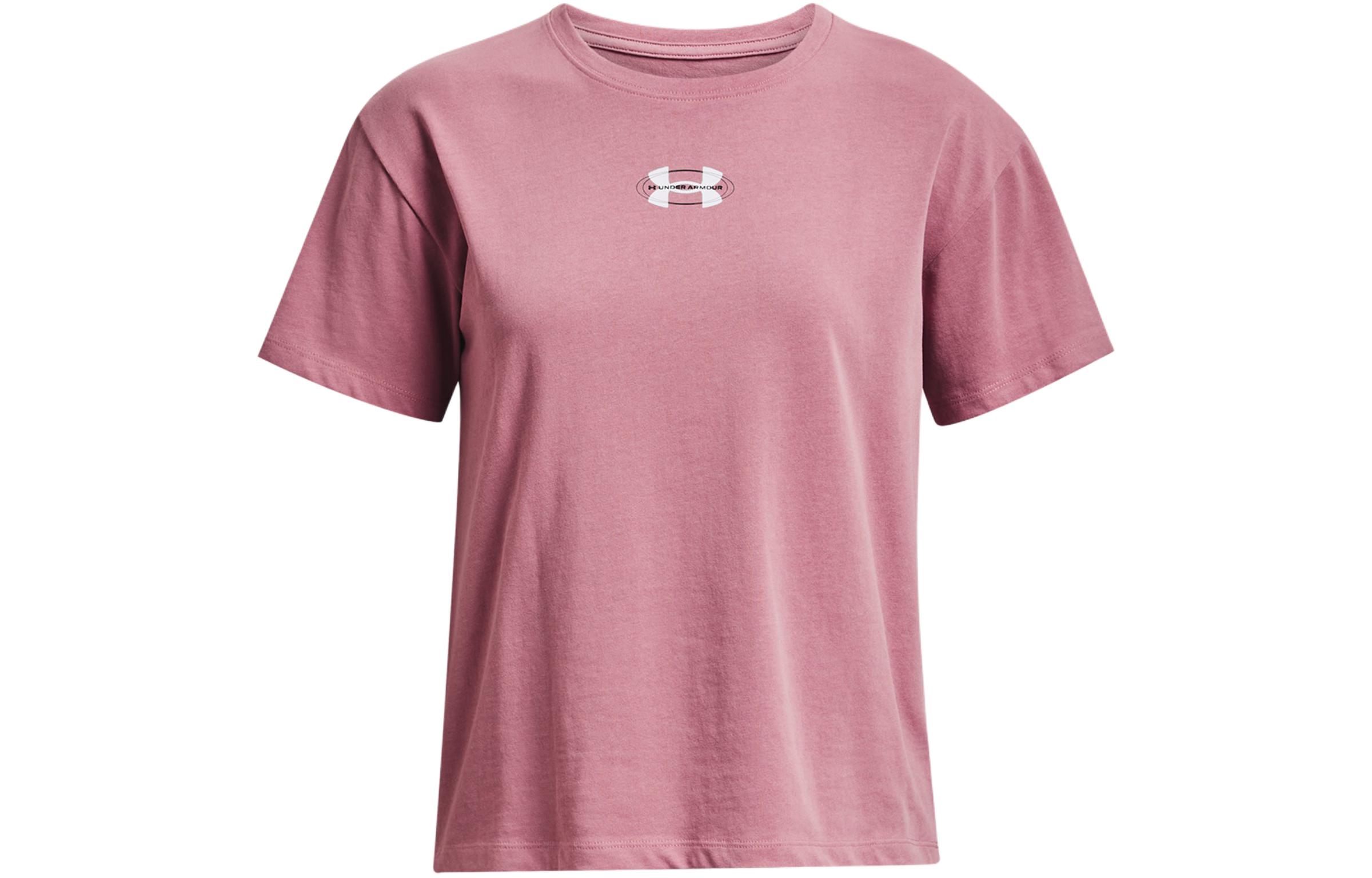 

Under Armour Женская футболка Crest, розовая
