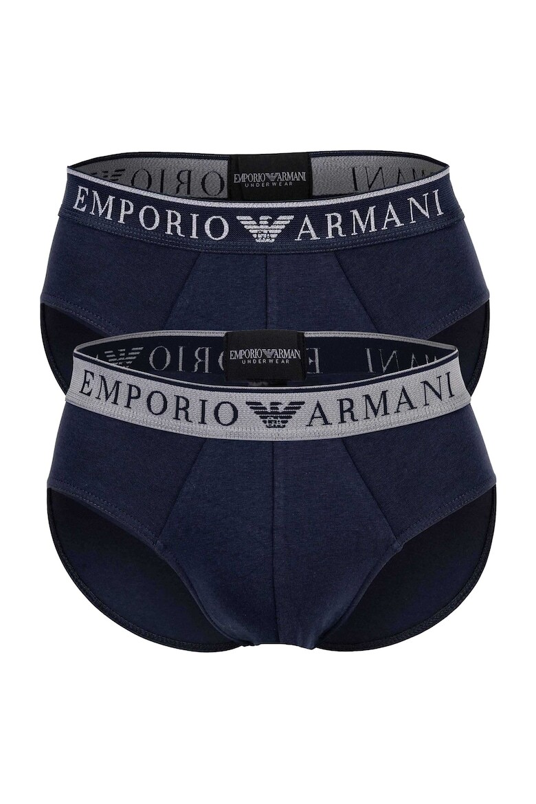 

Трусы с логотипом, 2 пары Emporio Armani, синий