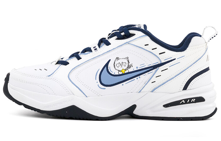 

Кроссовки Nike Air Monarch 4 Chunky Sneakers Unisex Low-Top White Blue, Белый, Кроссовки Nike Air Monarch 4 Chunky Sneakers Unisex Low-Top White Blue