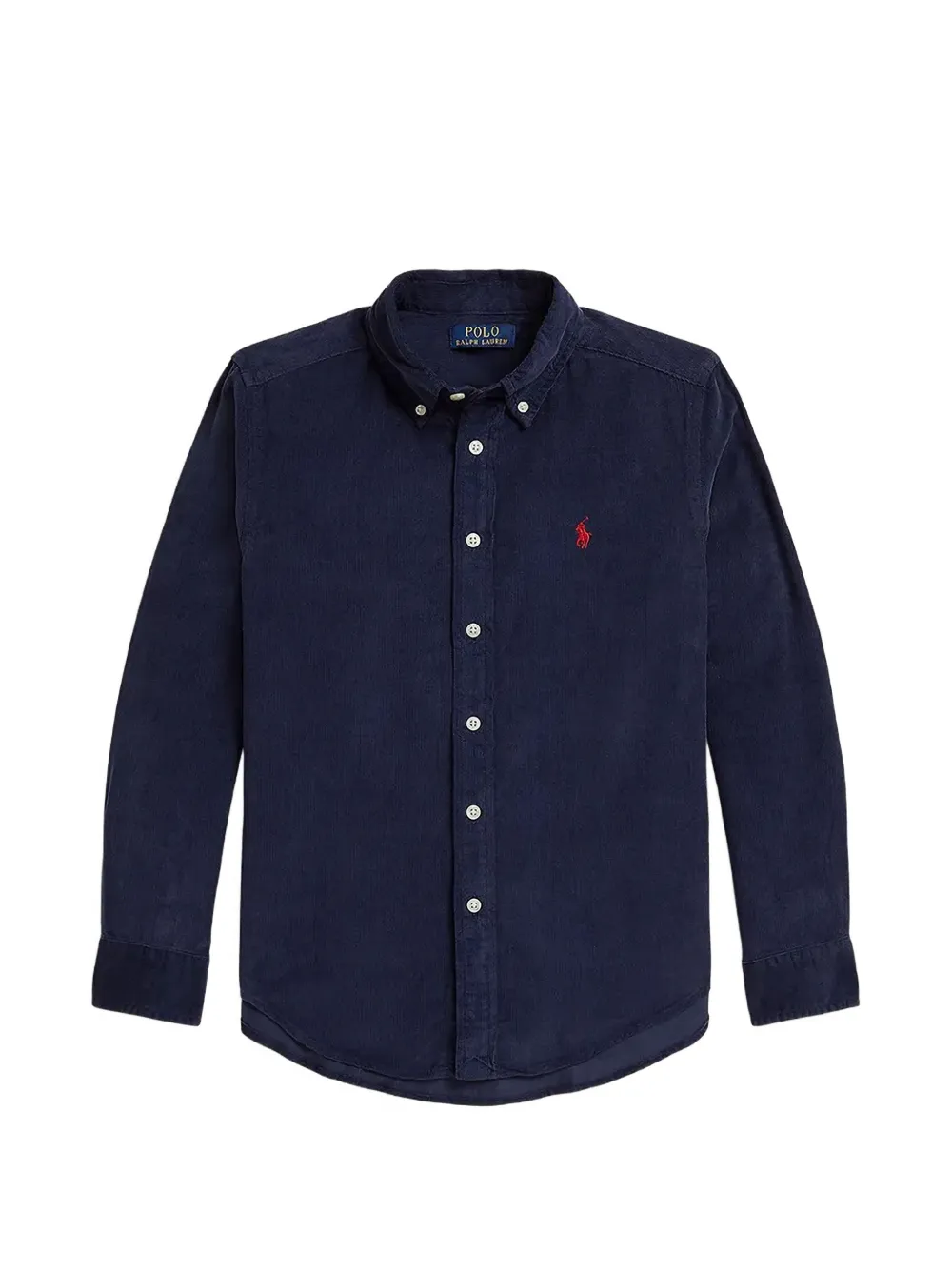 

Рубашка с вышитым логотипом Polo Ralph Lauren Kids, синий