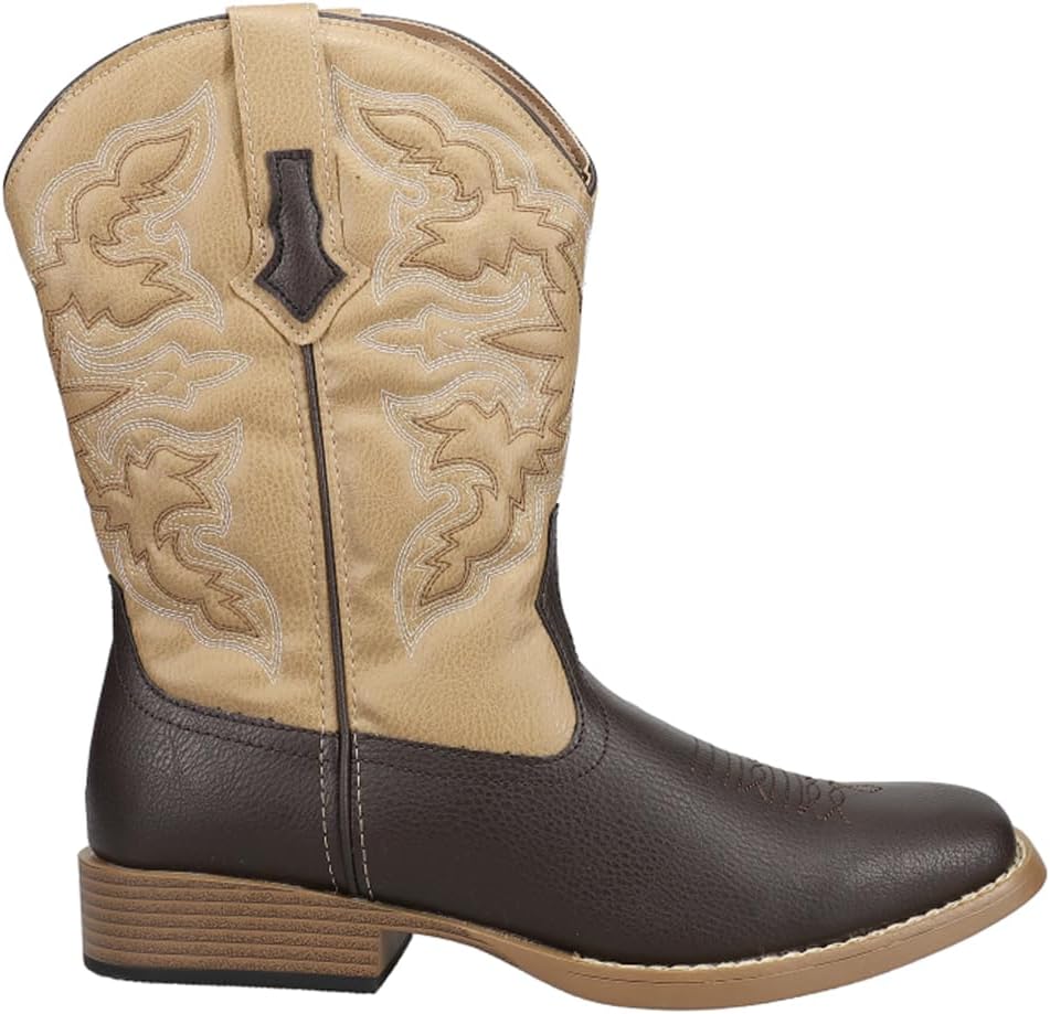 

Мужские ковбойские сапоги ROPER с квадратным носком, классическая модель, коричневый