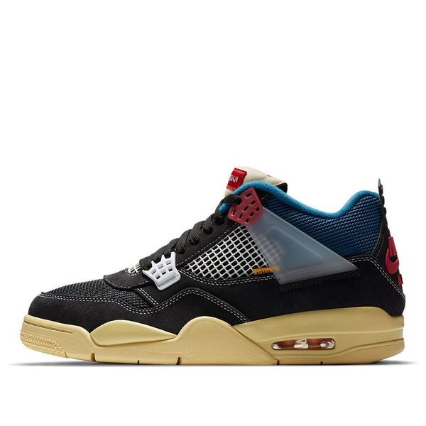 

Кроссовки 4 retro x union la 'off noir' Air Jordan, мультиколор