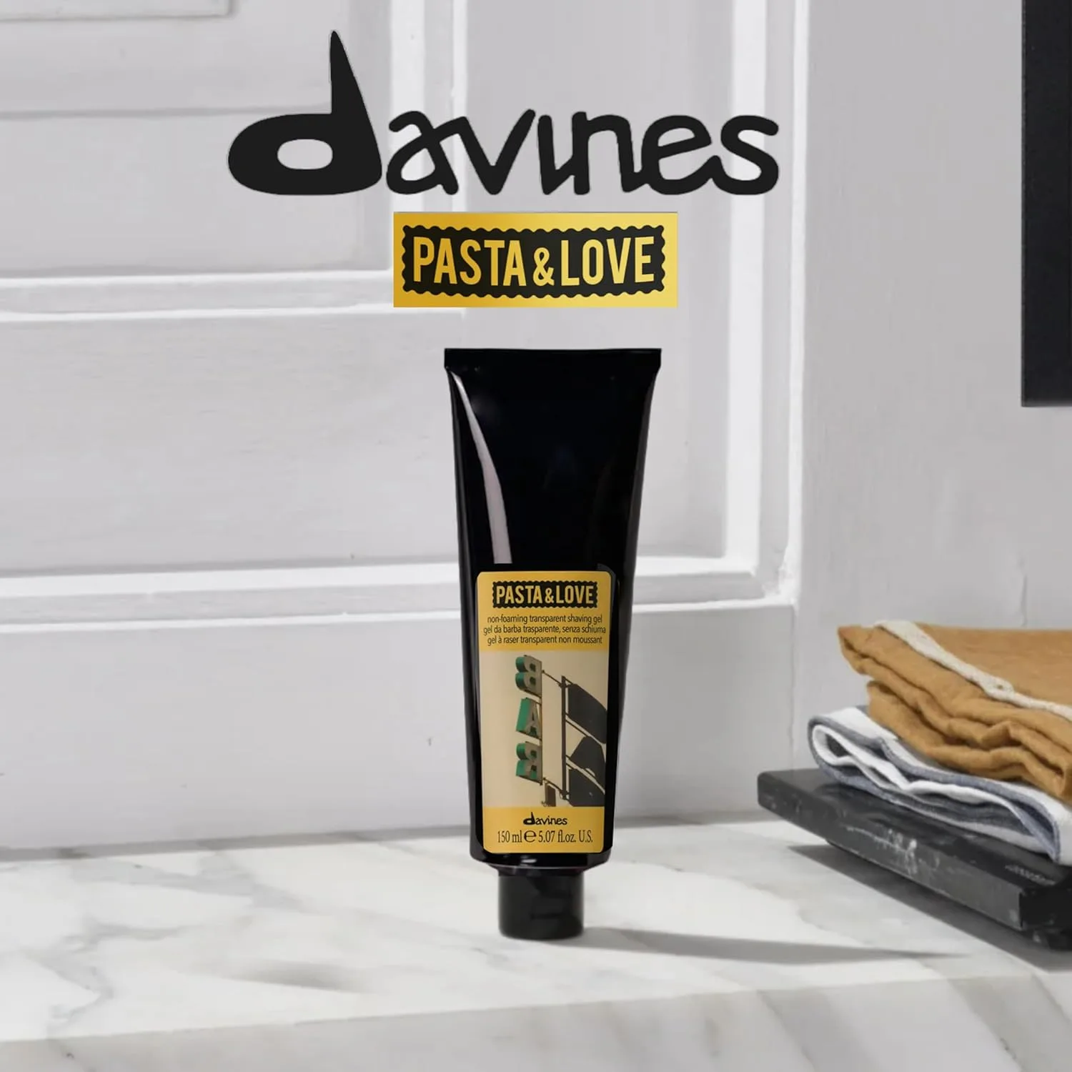 Гель для бритья Davines Pasta & Love без пены, прозрачный, для точного бритья - прозрачная формула для аккуратной обработки краев, плавного скольжения и уменьшения раздражения, 140 мл. — фото 2