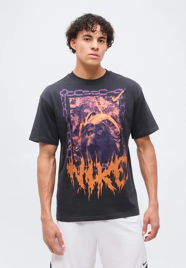 Футболка свободного кроя с принтом tee m90 Nike Performance, Off Noir
