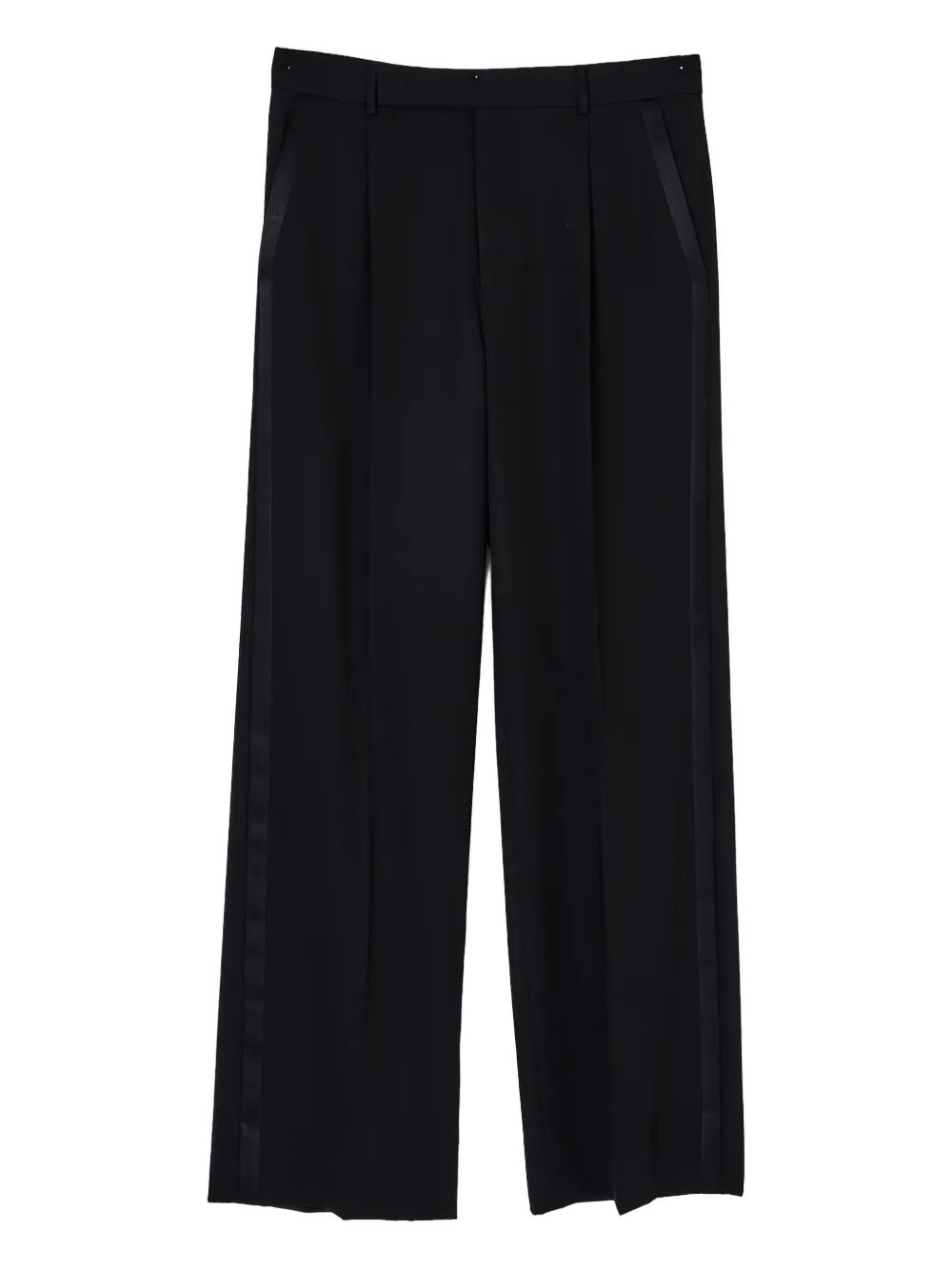 

Брюки с лампасами и складками EMPORIO ARMANI, черный