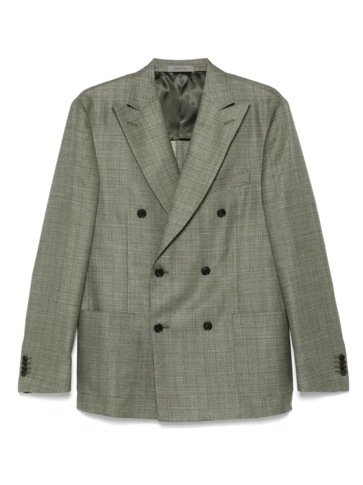 

Двубортный пиджак Corneliani, зеленый