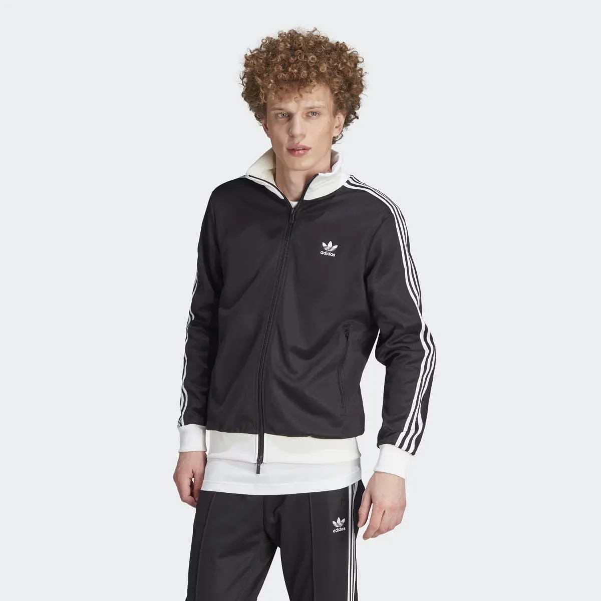 

Мужская толстовка Adicolor Classics Beckenbauer Adidas Originals, черный/белый