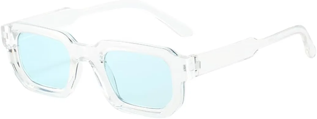 

Винтажные мужские солнцезащитные очки в прямоугольной оправе, модные ретро-солнцезащитные очки класса люкс с защитой от УФ-излучения UV400 для женщин TVTBBVV, 9