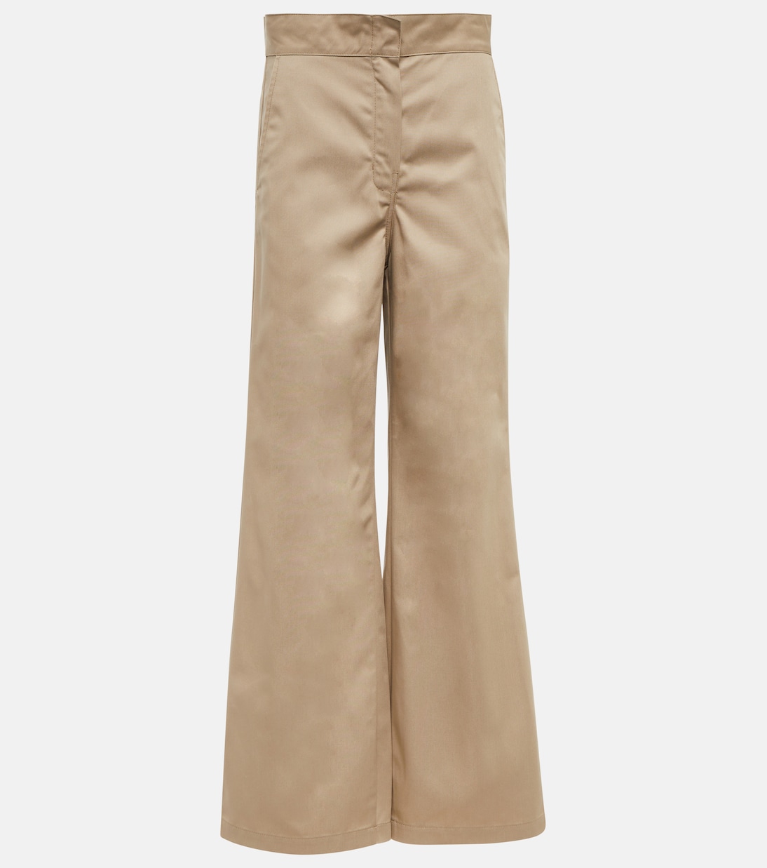 

Широкие брюки с низкой посадкой Palm Angels, Beige White