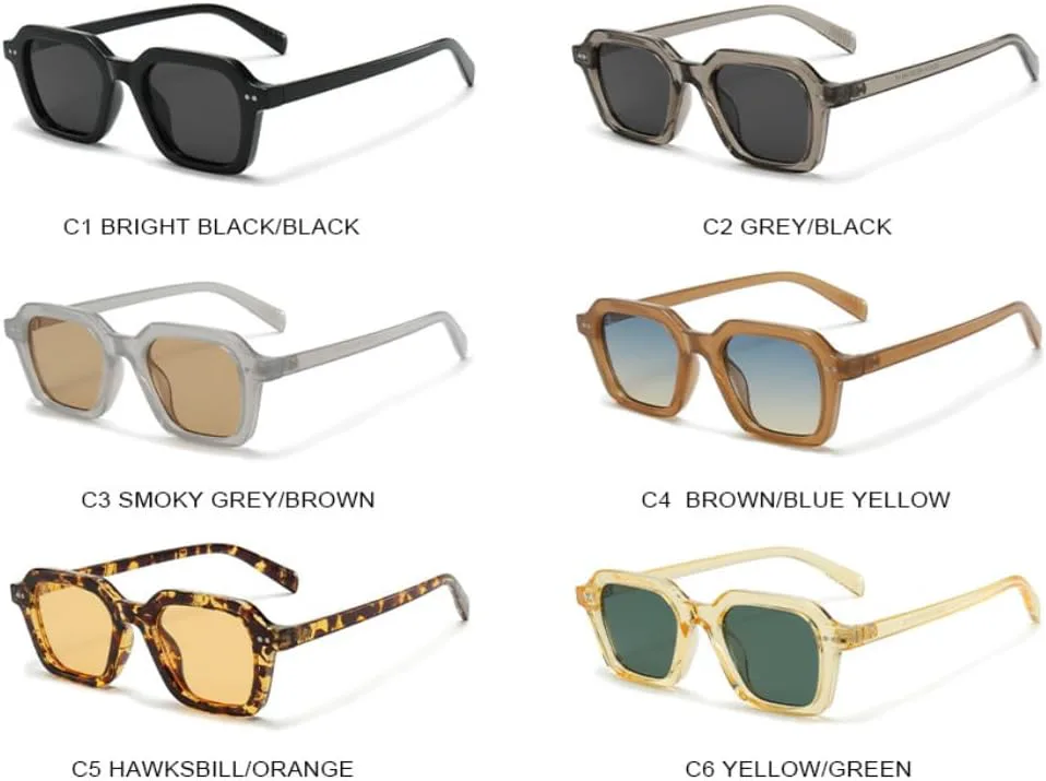 

Солнцезащитные очки с защитой UV400 | Линзы Rivet Gradient Punk | Для женщин и мужчин, для занятий спортом на открытом воздухе и вождения DSVIGF, Gray-brown