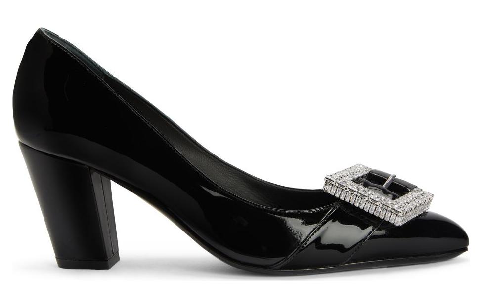 70-миллиметровые туфли-лодочки Miss Buckle от Giuseppe Zanotti, черные — фото 2