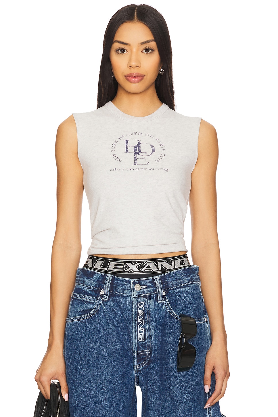 

Футболка без рукавов для малышей Alexander Wang, light heather grey