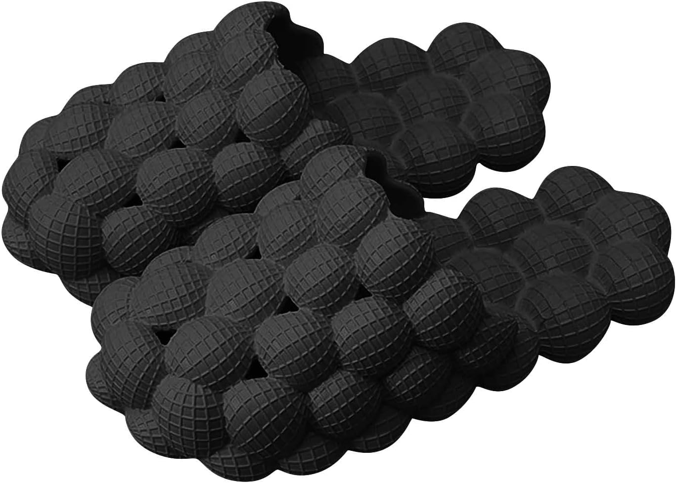 

Домашние тапочки Asifn Lychee Bubble для мужчин и женщин, для спортзала, спа, ванной комнаты и улицы, быстросохнущие, мягкие и удобные с массажной подошвой, забавные, противоскользящие тапочки, черный