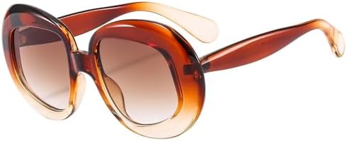 

Панк-солнцезащитные очки 2026 года для женщин, популярные солнцезащитные очки с зеркальными линзами, модные градиентные оттенки, защита от УФ-излучения UV400 MTZJH, C4tea