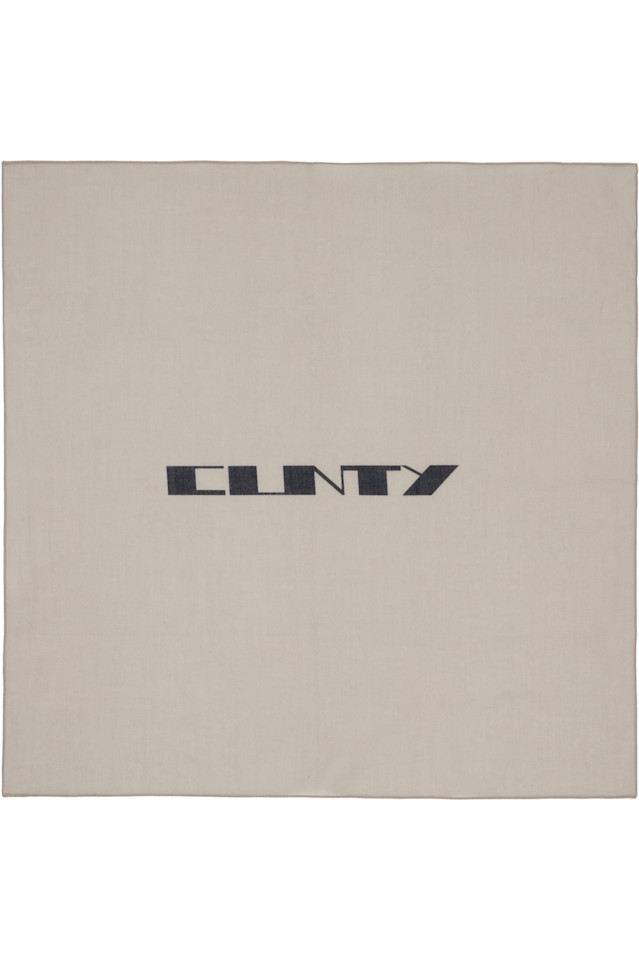 

Rick Owens Drkshdw Бежевая хлопковая бандана «Конкордианс»