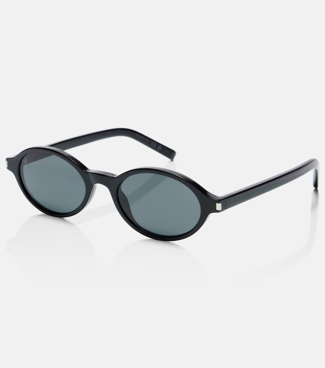 SL 751 Jeanne овальные солнцезащитные очки Saint Laurent, Black-Black-Black — фото 4