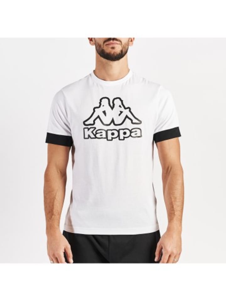 

Футболка Kappa, белый/черный