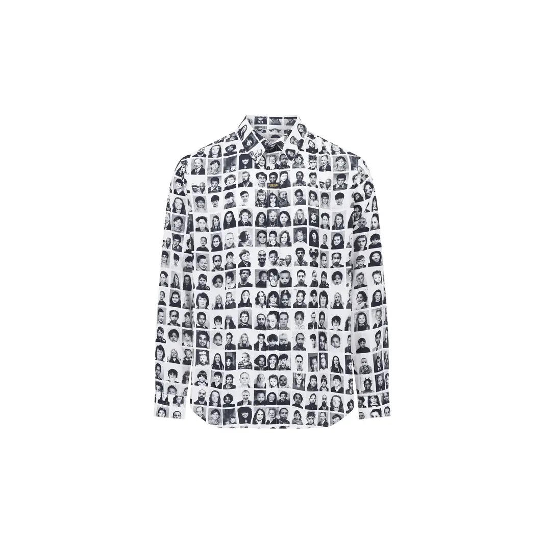 

Футболка с принтом, длинный рукав Martine Rose, белый/черный