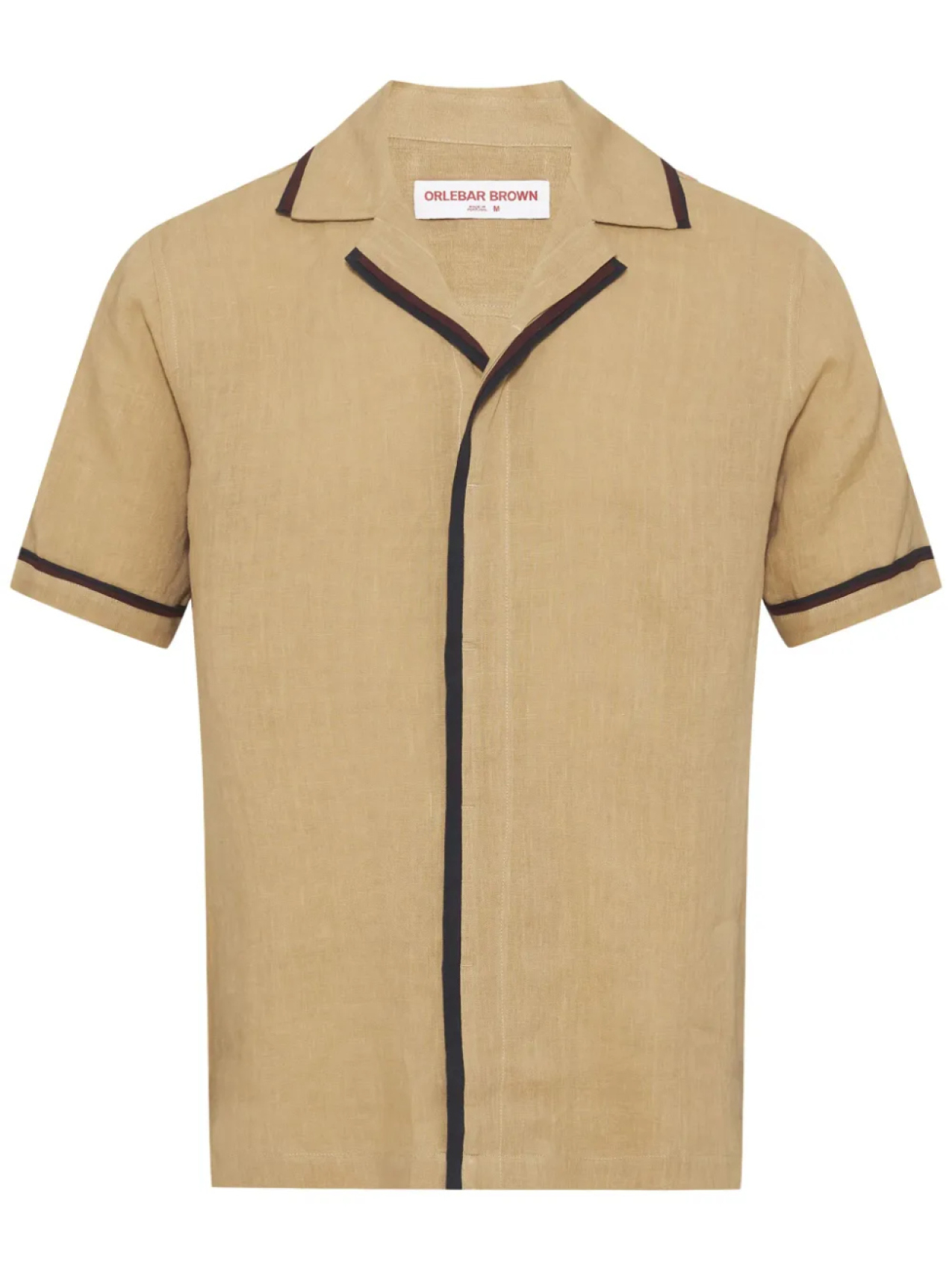 

Orlebar Brown льняная рубашка, нейтральный