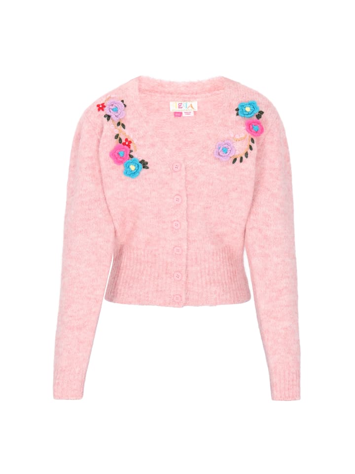 

Женский кардиган розового цвета IZIA