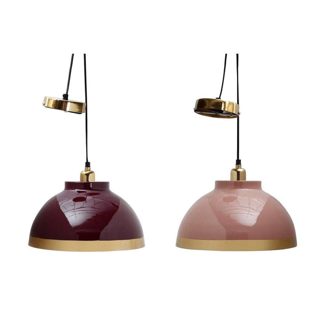 

Потолочный светильник DKD Home Decor 33 x 33 x 24 см Розовый Металл Фиолетовый 50 Вт (2 шт.)