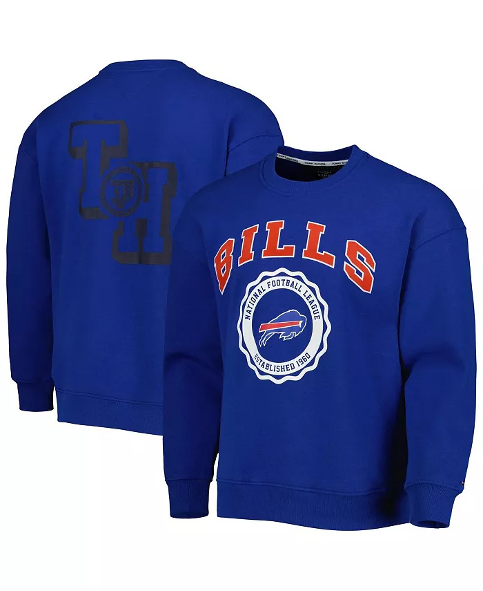 

Мужской свитшот Ronald Crew Royal Buffalo Bills Tommy Hilfiger