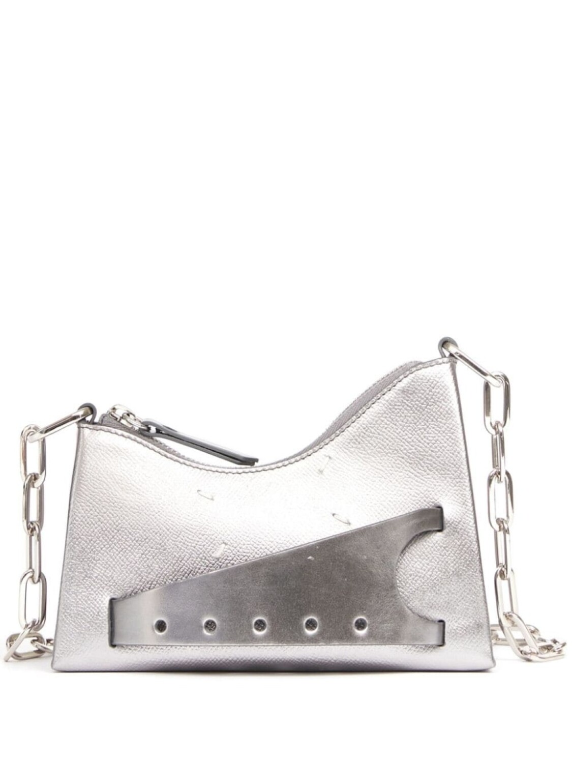 

Сумка-хобо Maison Margiela Snatched, серебристый