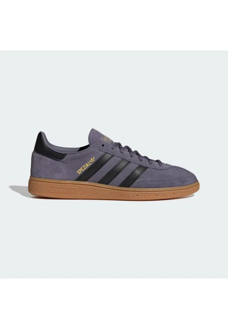 Кроссовки, Handball Spezial, adidas, черный/фиолетовый/золотой