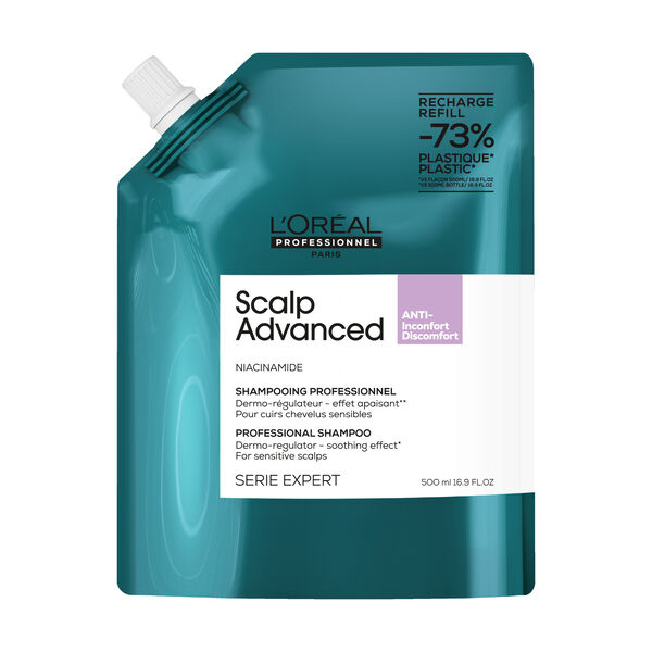 

Сменный блок успокаивающего шампуня для волос, 500 мл L'Oréal Professionnel Paris Scalp advanced