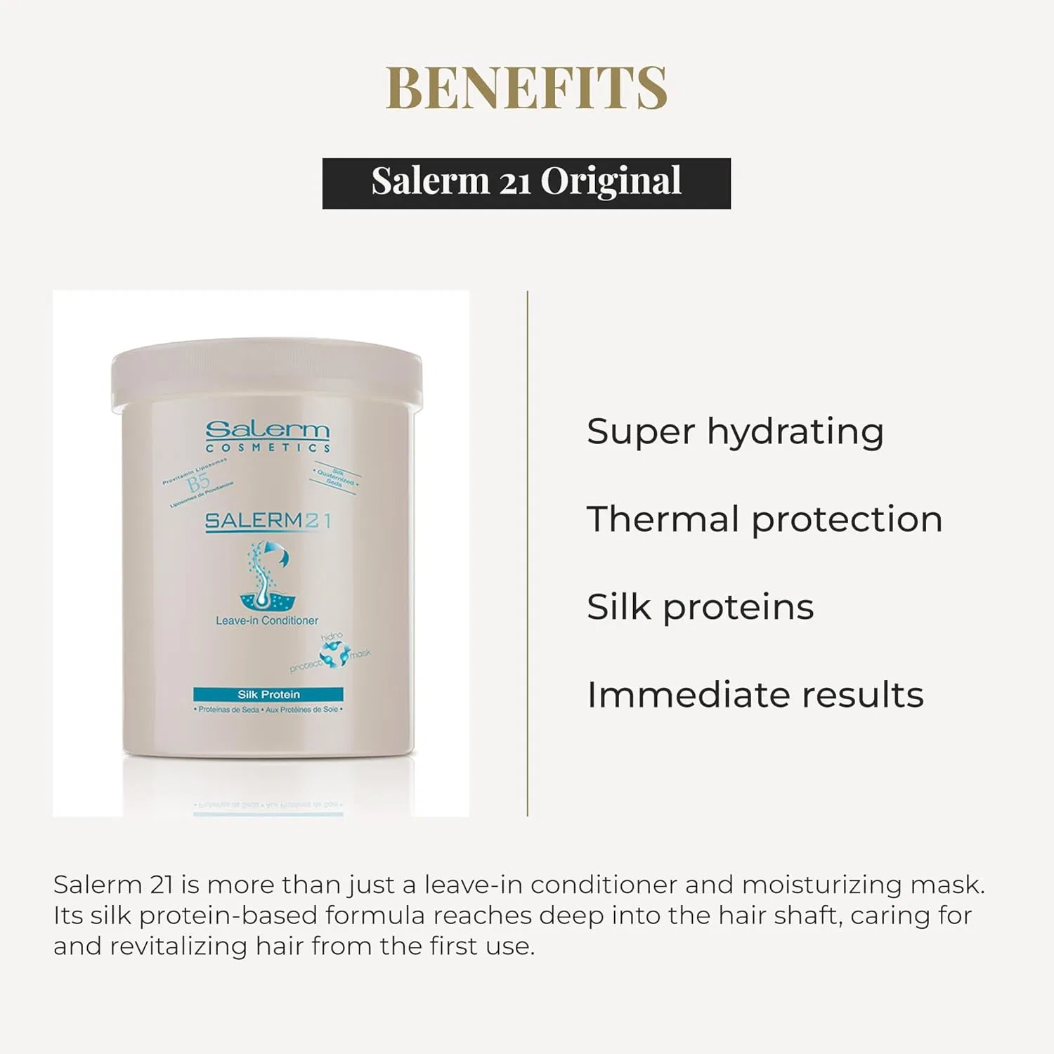 Женский несмываемый кондиционер «21 Silk Protein» от Salerm Cosmetics Salerm — фото 3