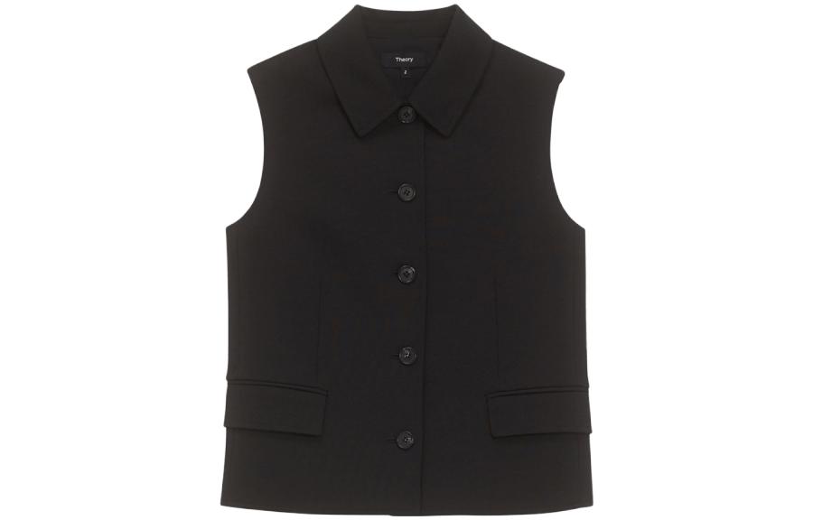 

THEORY Женский черный жилет, Black