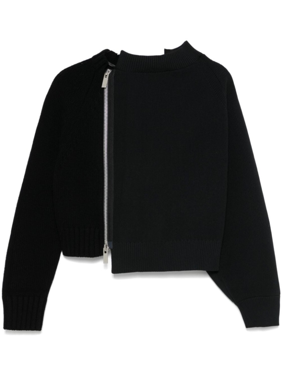 

Асимметричный кардиган Sacai, черный